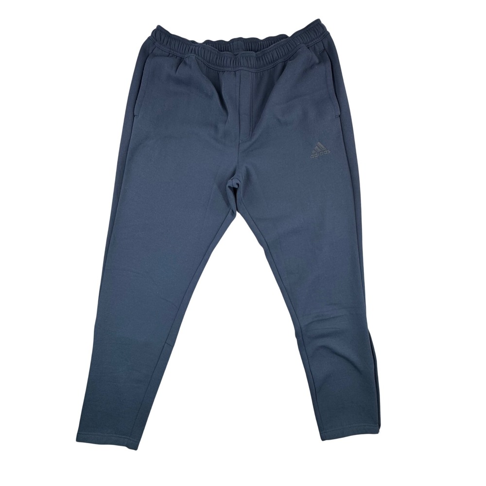 Adidas Mens XL Fleece Lined Tapered Jogger Sweatpants Navy Blue 0V9001 JP0373